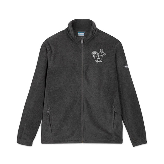 EMBROIDERED COLUMBIA FLEECE JACKET - LARRY AND BOB LOGO