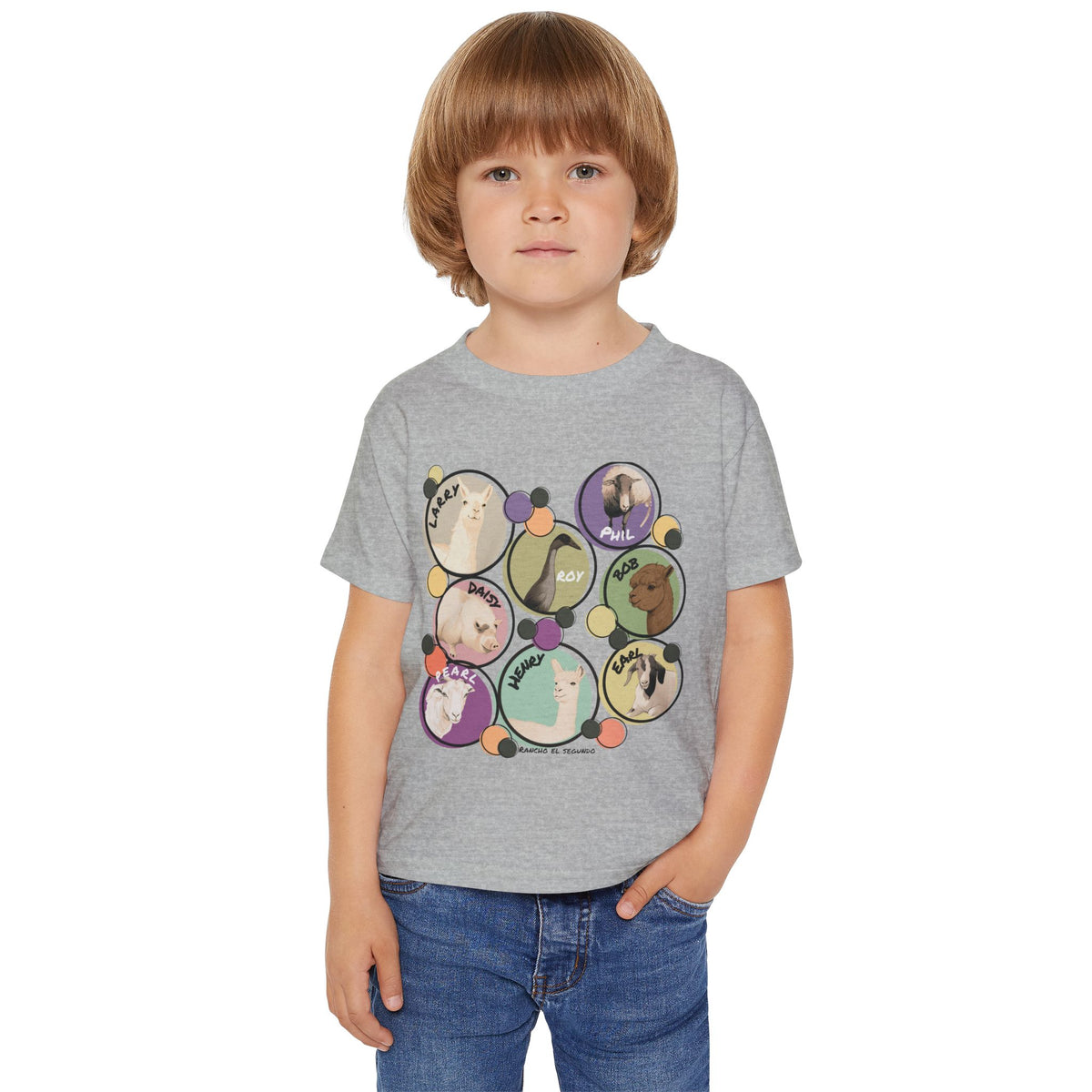 Toddler T-shirt - The Whole Gang  - Muted Colors