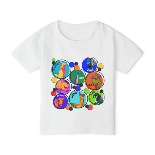 Toddler T-shirt - The Whole Gang - Neon