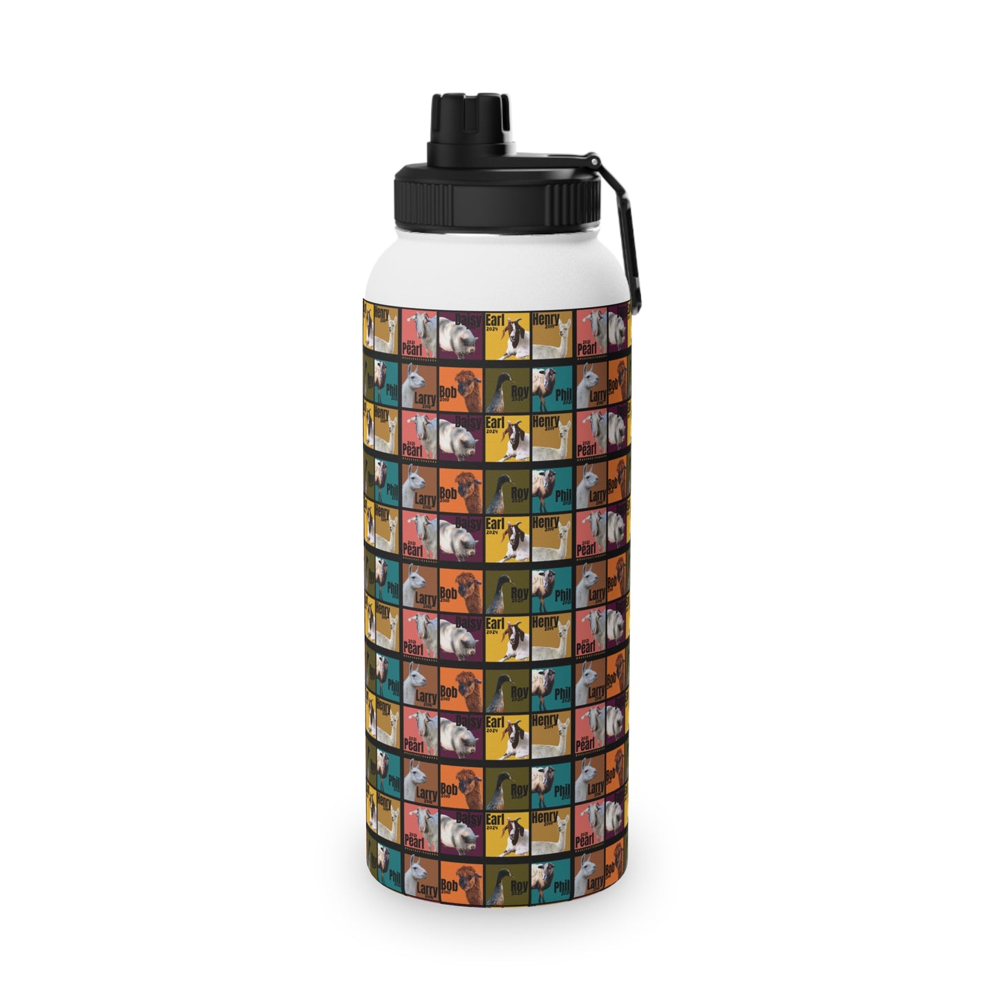 THE WHOLE GANG STAINLESS STEEL WATER BOTTLE - 12oz, 18oz, 32oz - EARTH TONES