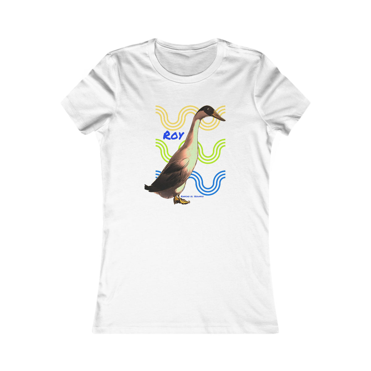 WOMENS SLIM CUT T-SHIRT - ROY - CALI SUN