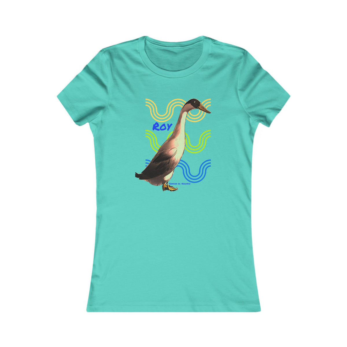 WOMENS SLIM CUT T-SHIRT - ROY - CALI SUN