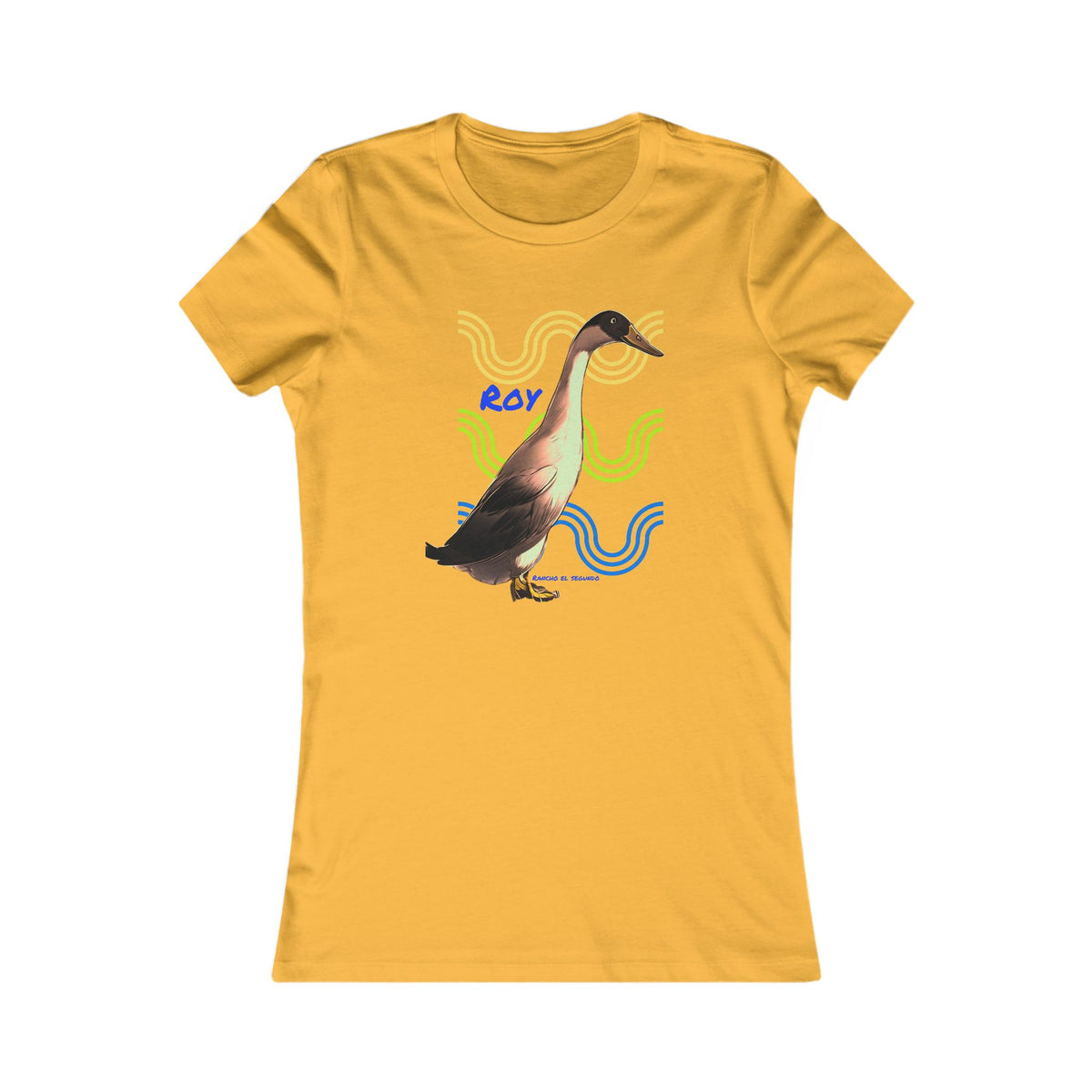 WOMENS SLIM CUT T-SHIRT - ROY - CALI SUN