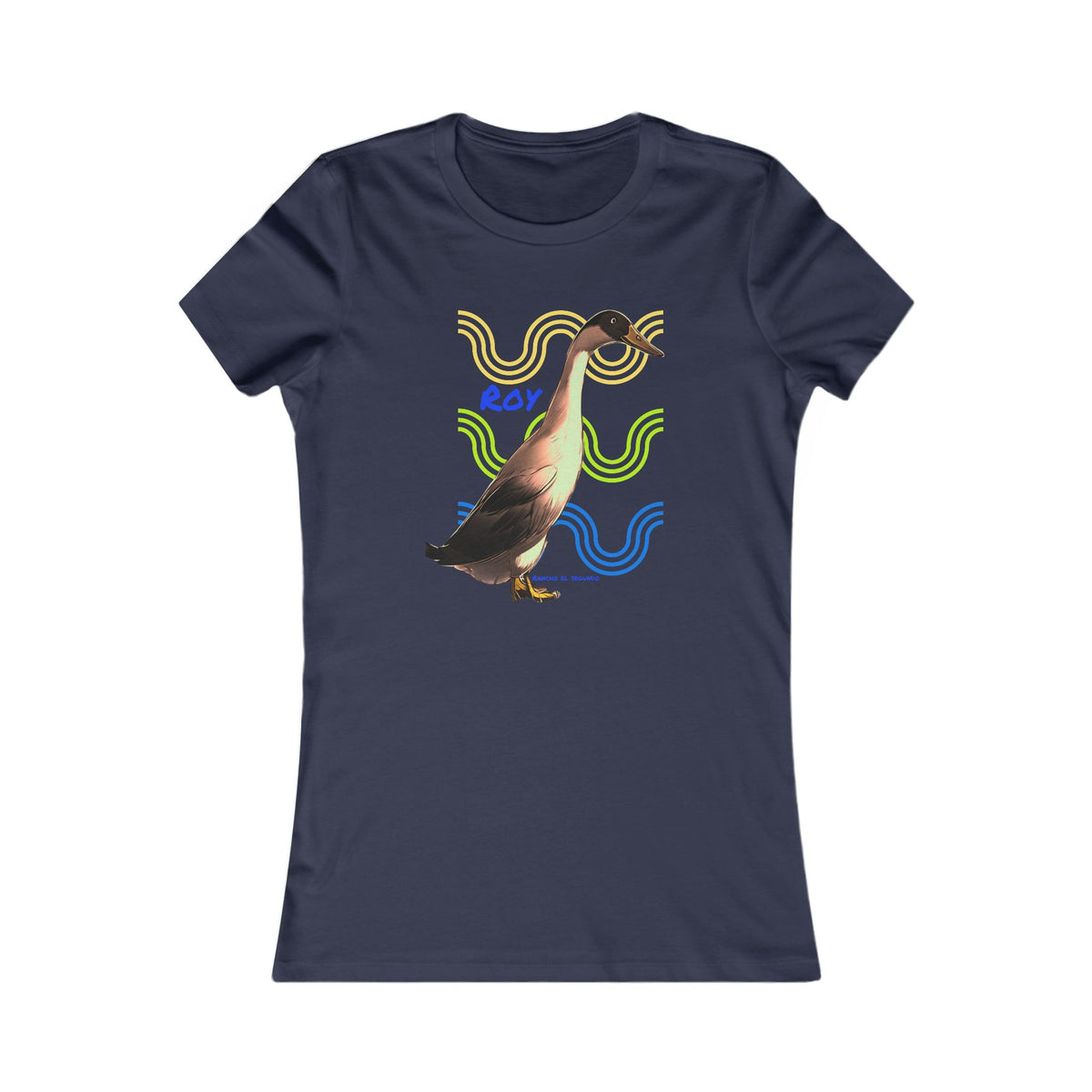 WOMENS SLIM CUT T-SHIRT - ROY - CALI SUN