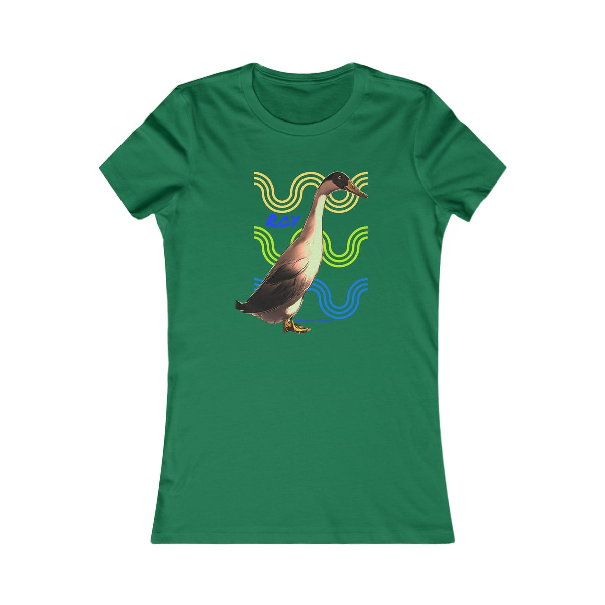 WOMENS SLIM CUT T-SHIRT - ROY - CALI SUN