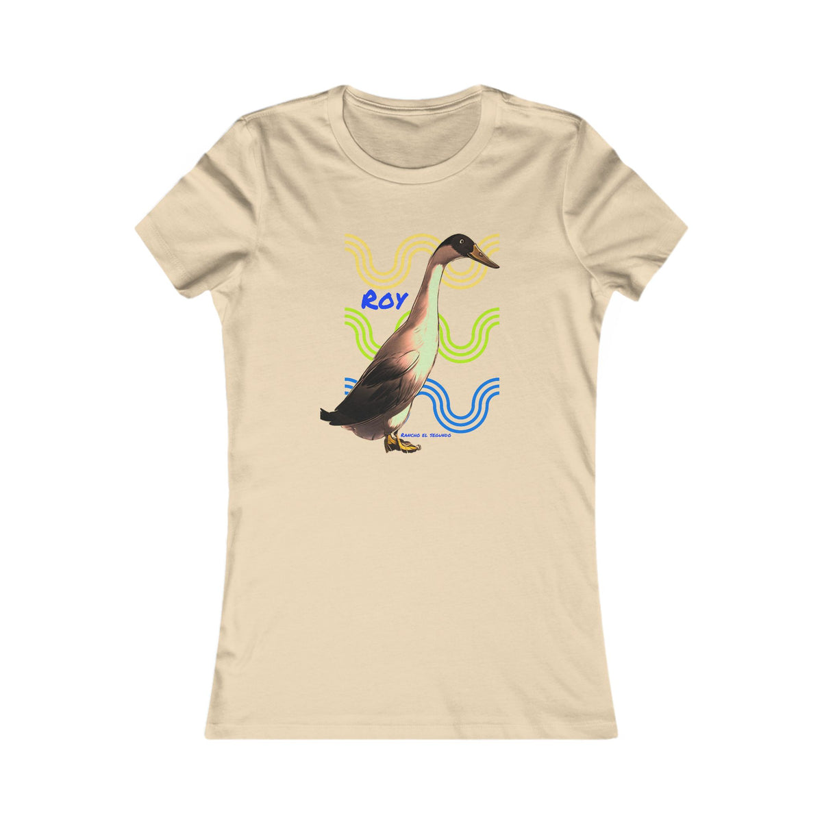 WOMENS SLIM CUT T-SHIRT - ROY - CALI SUN