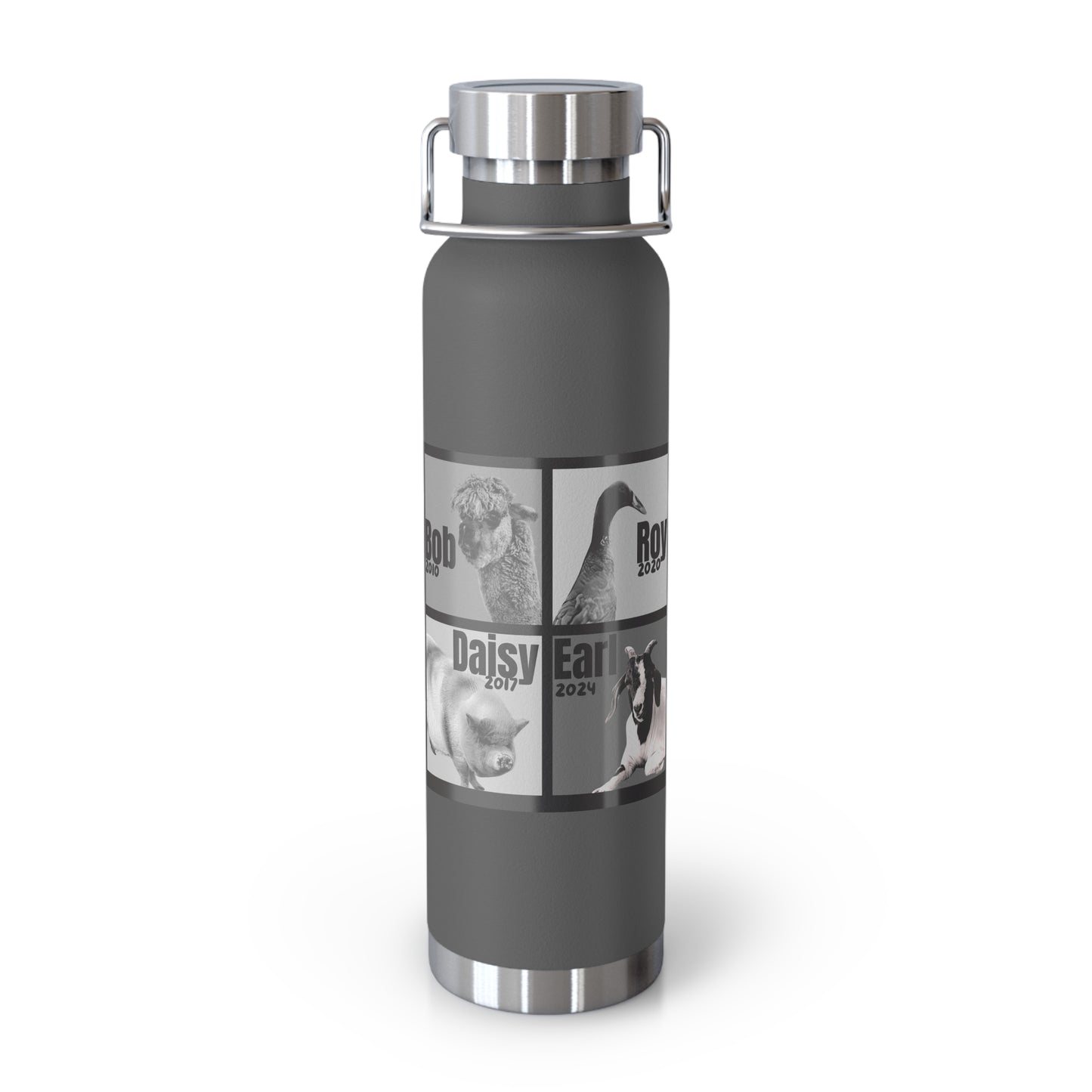 VACUUM INSULATED BOTTLE 22oz - THE WHOLE GANG - B&W