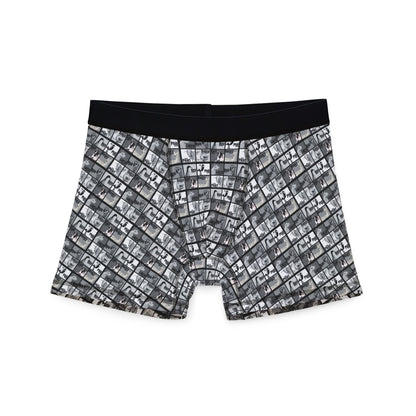 MEN'S BOXERS - THE WHOLE GANG - BLACK AND WHITE