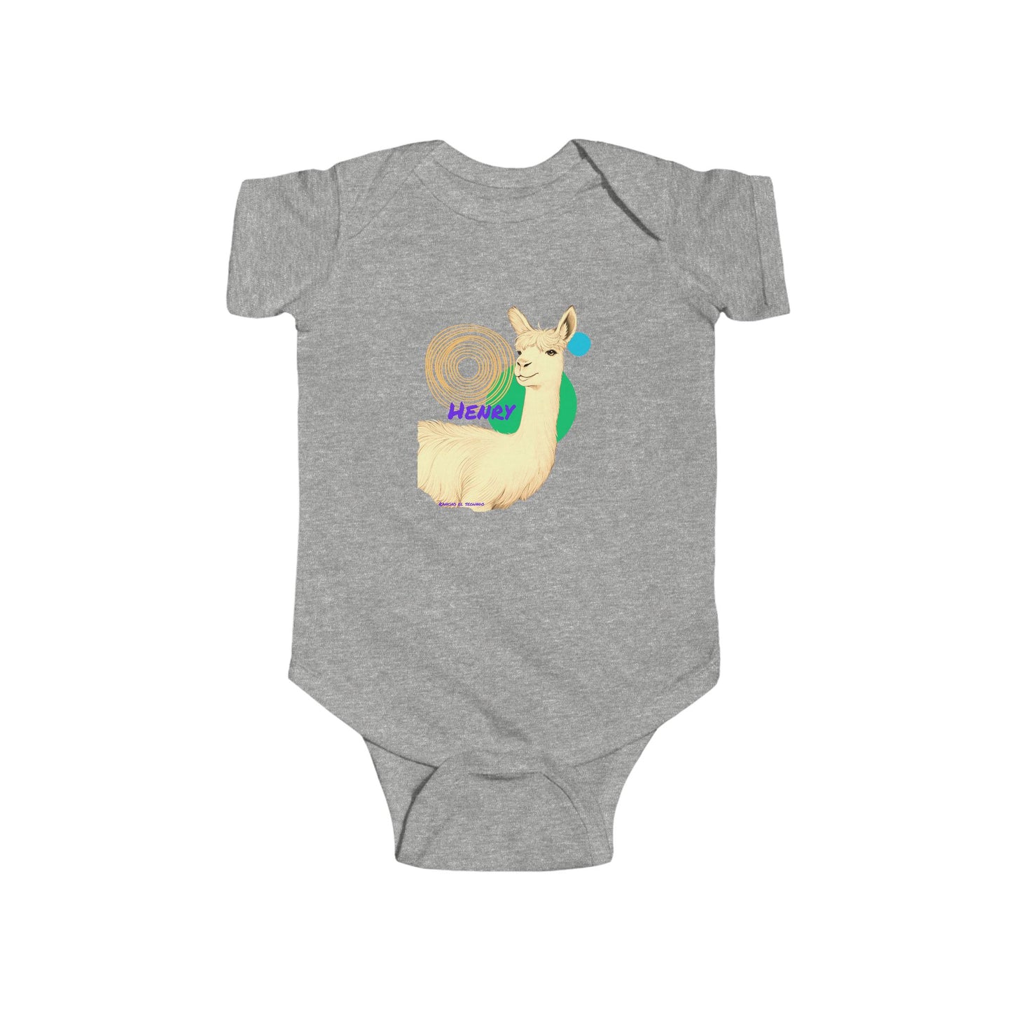 INFANT SHORT SLEEVE ONESIE - HENRY- CALI SUN