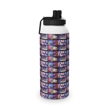 THE WHOLE GANG STAINLESS STEEL WATER BOTTLE - 12oz, 18oz, 32oz - PURPLE