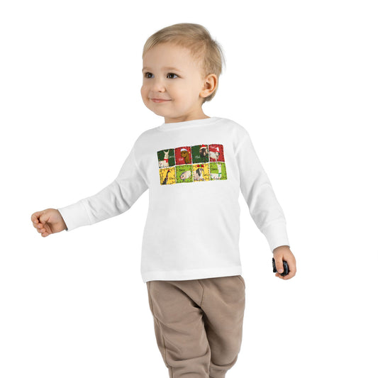 CHRISTMAS WITH THE WHOLE GANG - TODDLER LONG SLEEVE TEE