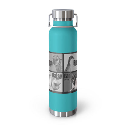 VACUUM INSULATED BOTTLE 22oz - THE WHOLE GANG - B&W