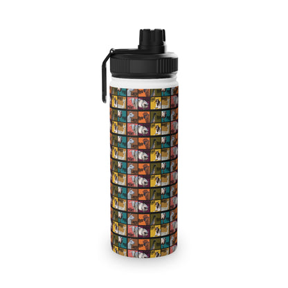 THE WHOLE GANG STAINLESS STEEL WATER BOTTLE - 12oz, 18oz, 32oz - EARTH TONES