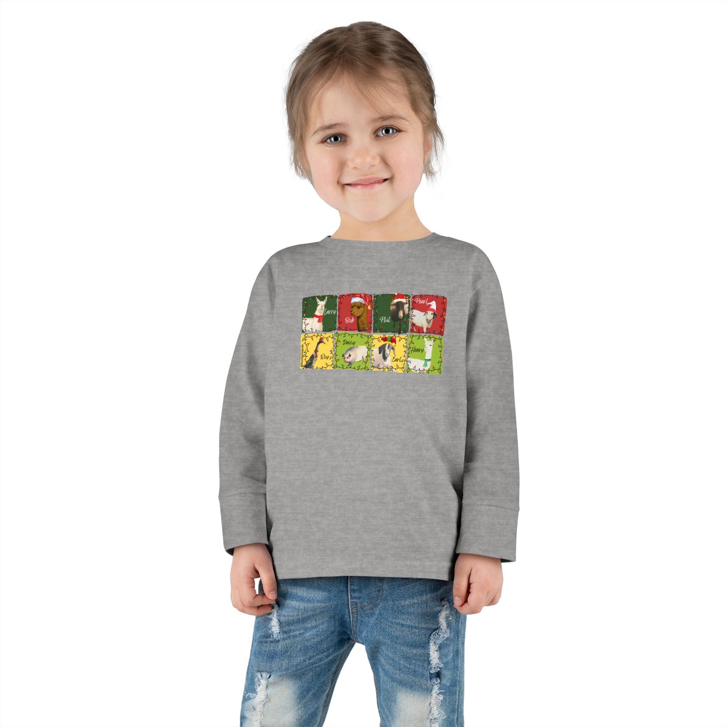 CHRISTMAS WITH THE WHOLE GANG - TODDLER LONG SLEEVE TEE