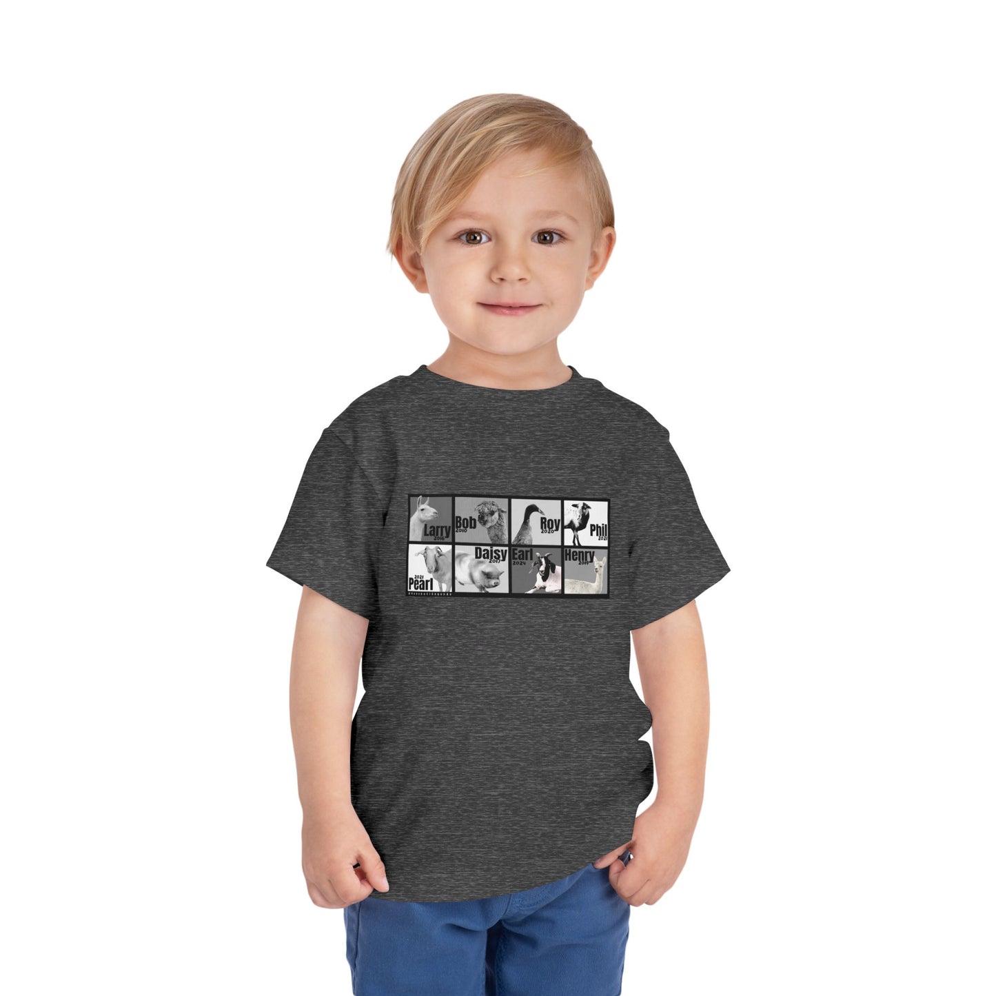 THE WHOLE GANG - TODDLER TEE -  BLACK & WHITE