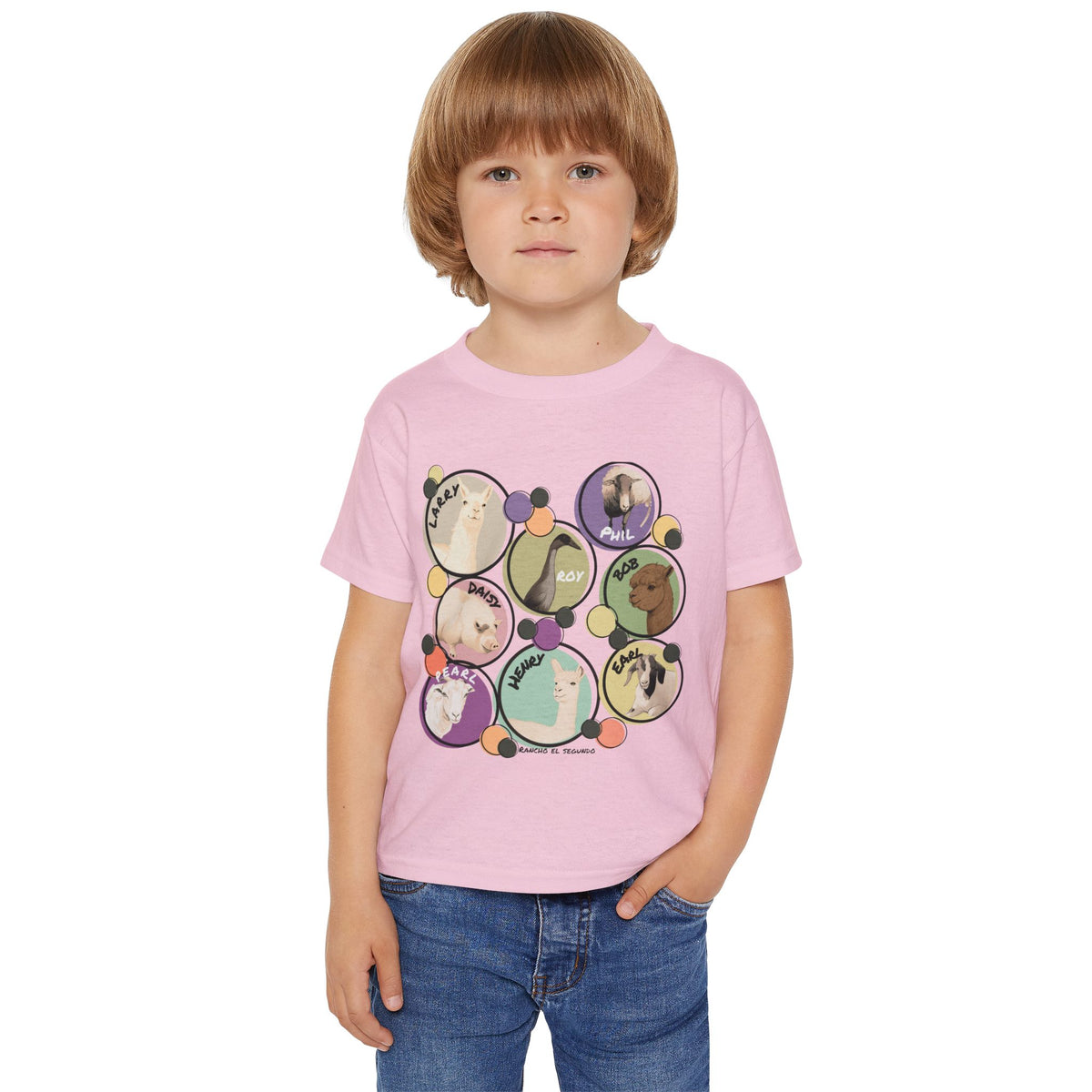 Toddler T-shirt - The Whole Gang  - Muted Colors