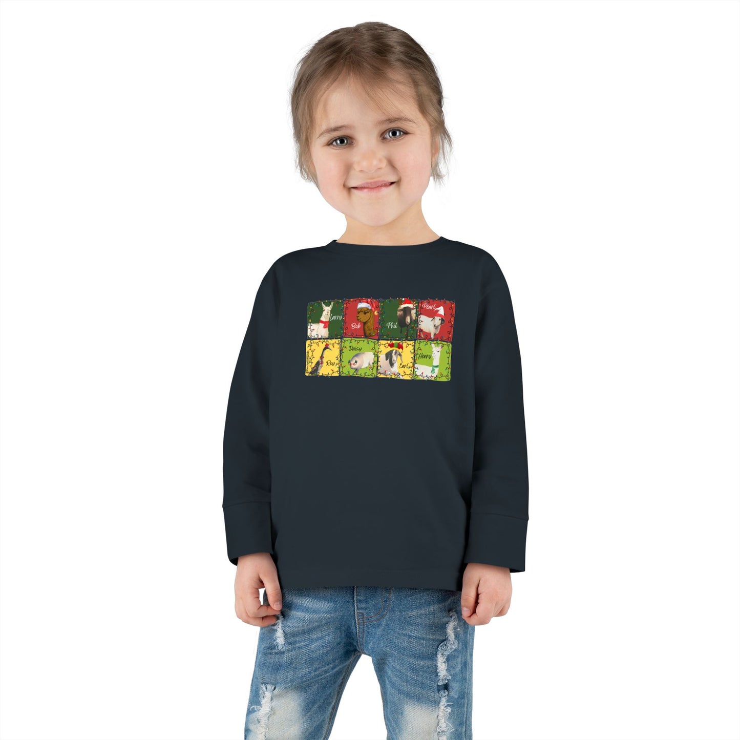 CHRISTMAS WITH THE WHOLE GANG - TODDLER LONG SLEEVE TEE