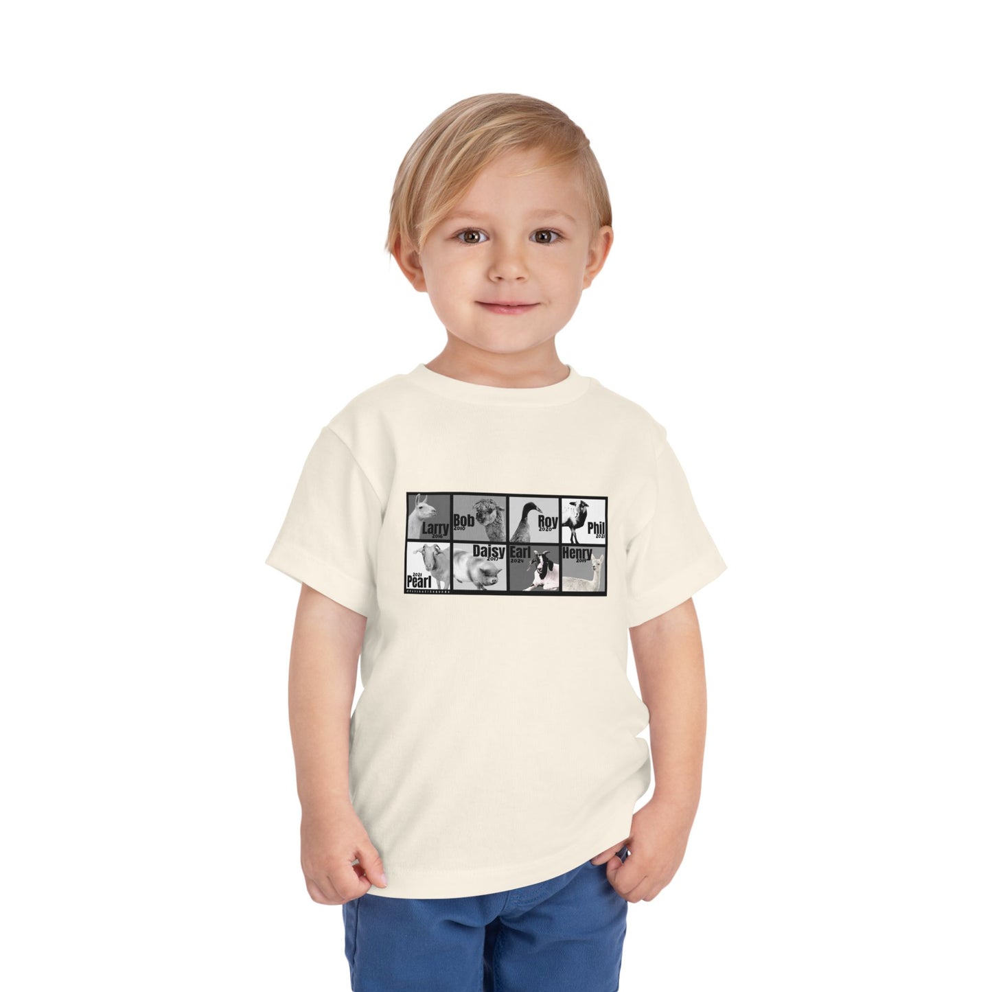 THE WHOLE GANG - TODDLER TEE -  BLACK & WHITE