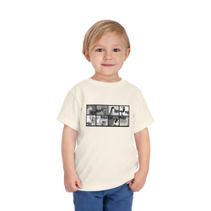 THE WHOLE GANG - TODDLER TEE -  BLACK & WHITE