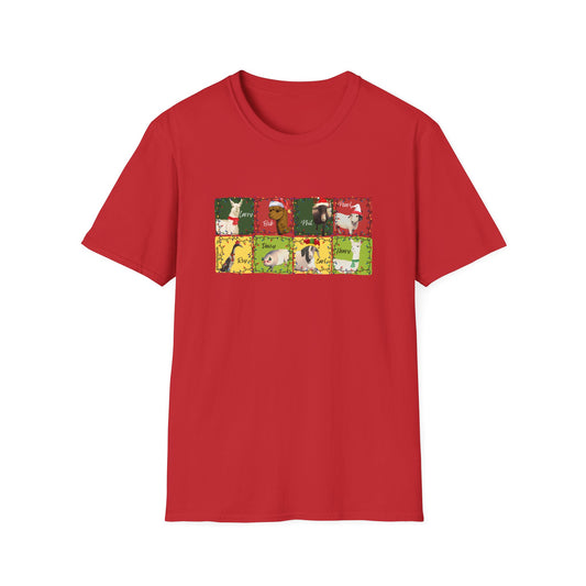 CHRISTMAS WITH THE WOLE GANG  - UNISEX SOFTSTYLE TEE
