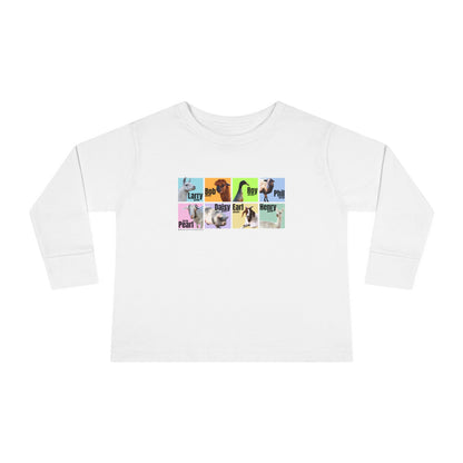 THE WHOLE GANG - LONG SLEEVE TEE - PASTEL