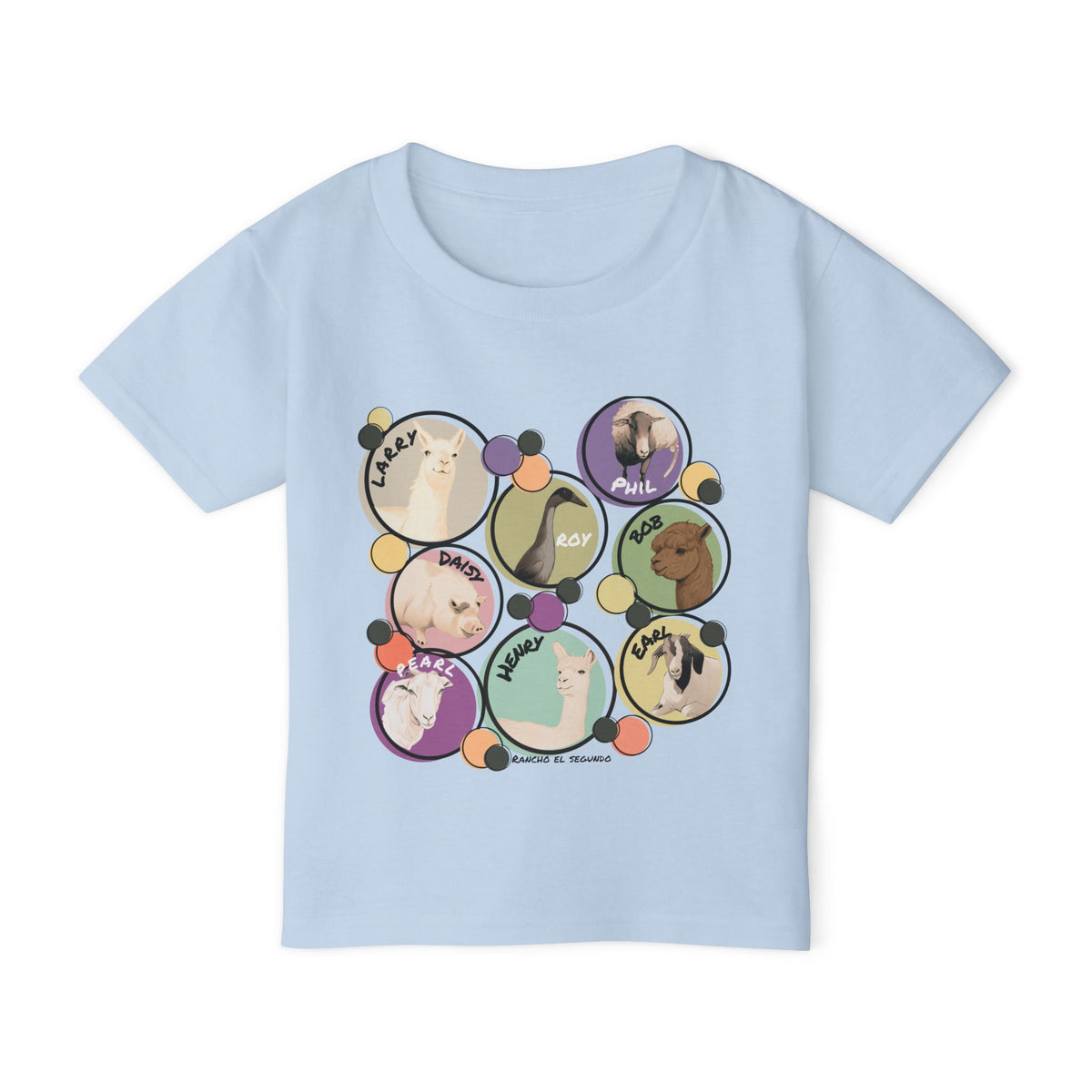Toddler T-shirt - The Whole Gang  - Muted Colors