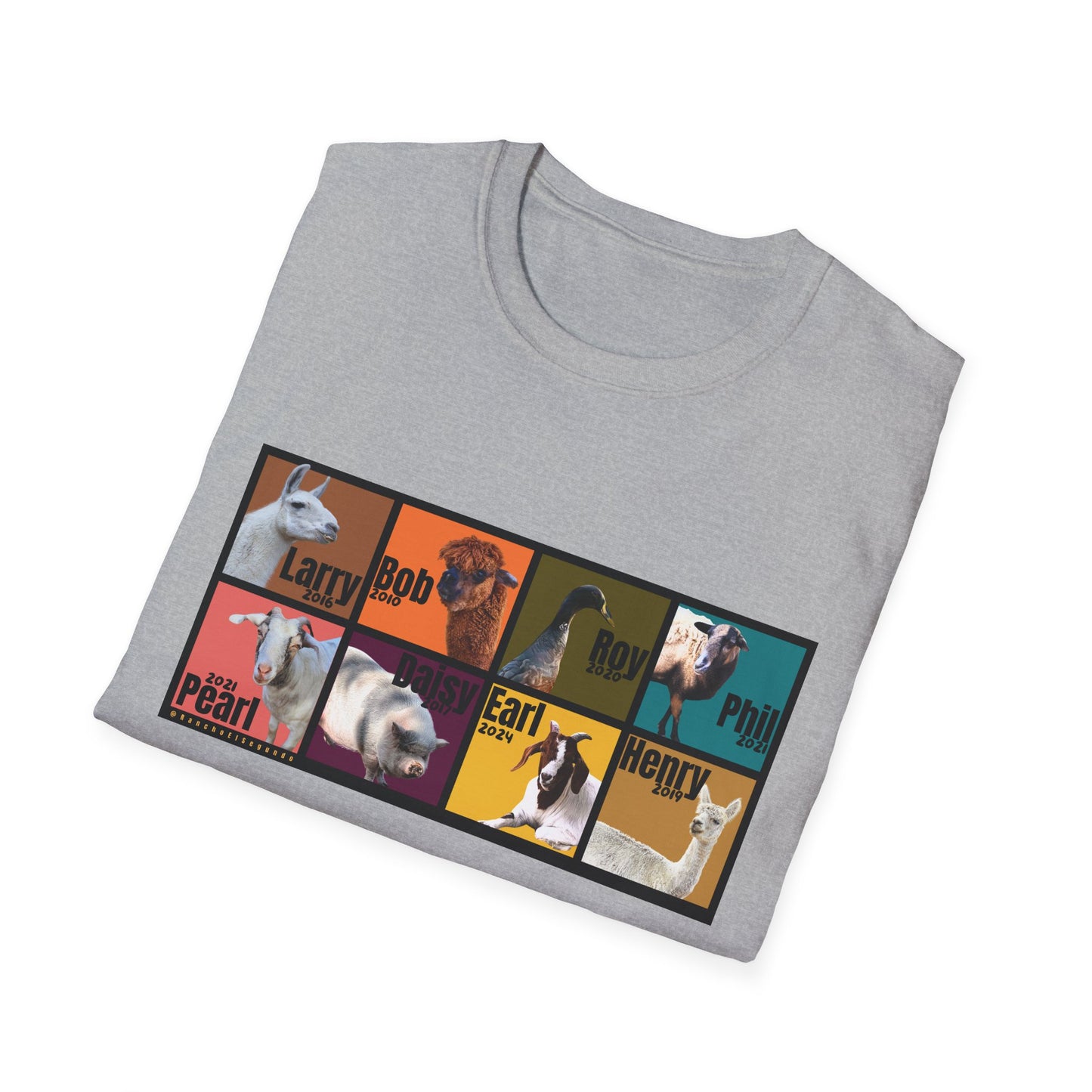 THE WHOLE GANG - ADULT SOFTSTYLE TEE - EARTH TONES