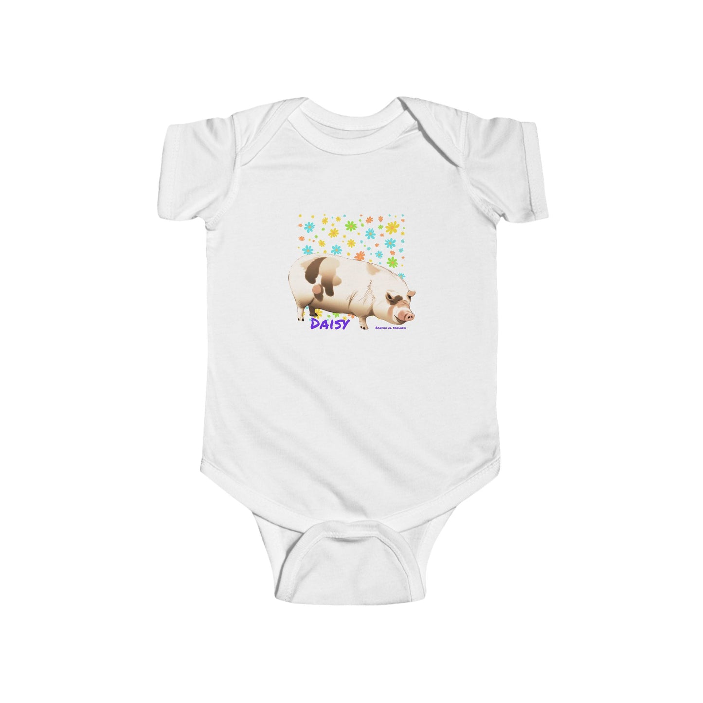 INFANT SHORT SLEEVE ONESIE - DAISY - CALI SUN