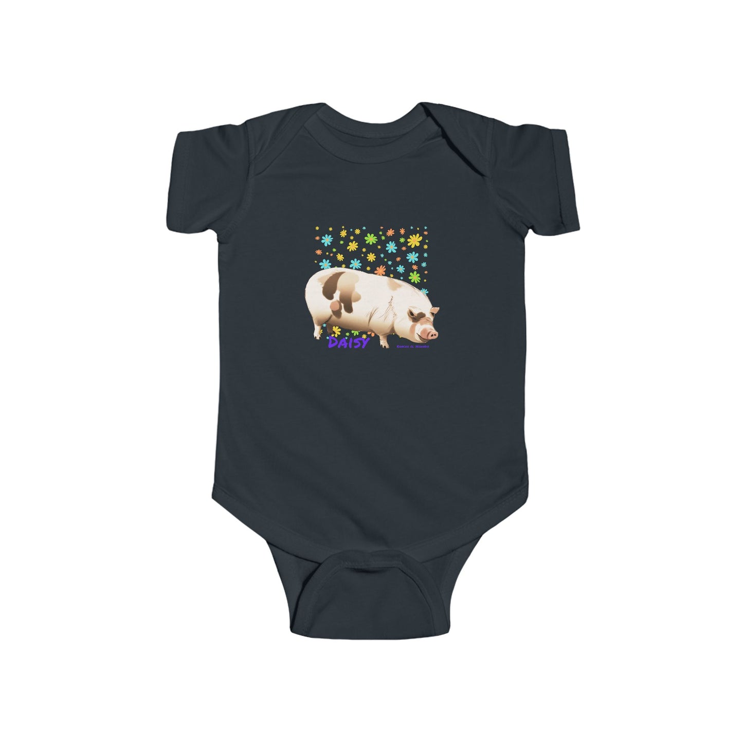 INFANT SHORT SLEEVE ONESIE - DAISY - CALI SUN