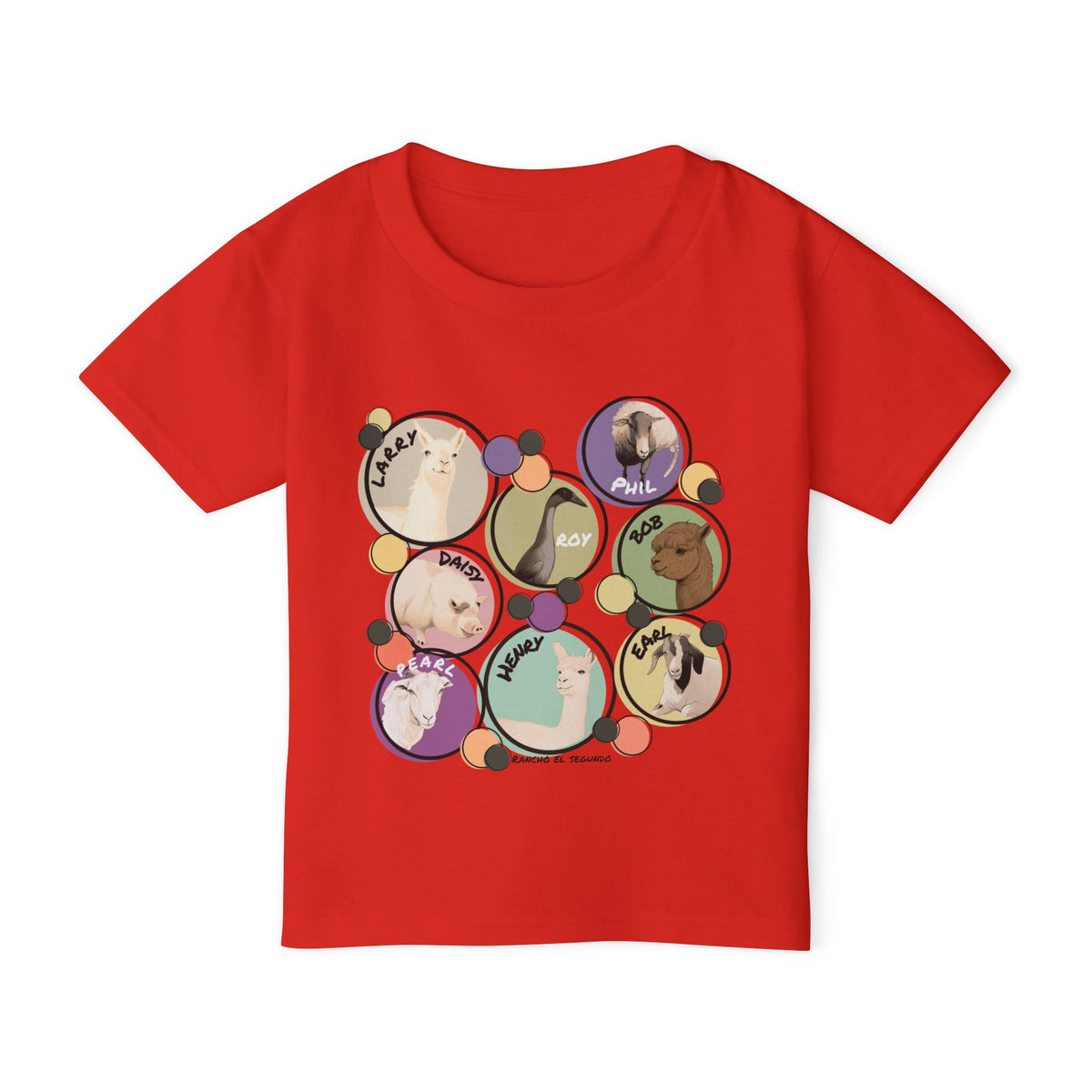 Toddler T-shirt - The Whole Gang  - Muted Colors
