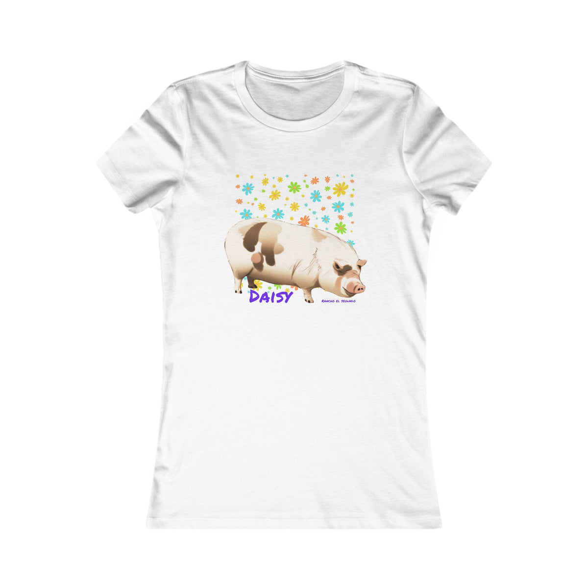 WOMENS SLIM CUT T-SHIRT - DAISY - CALI SUN