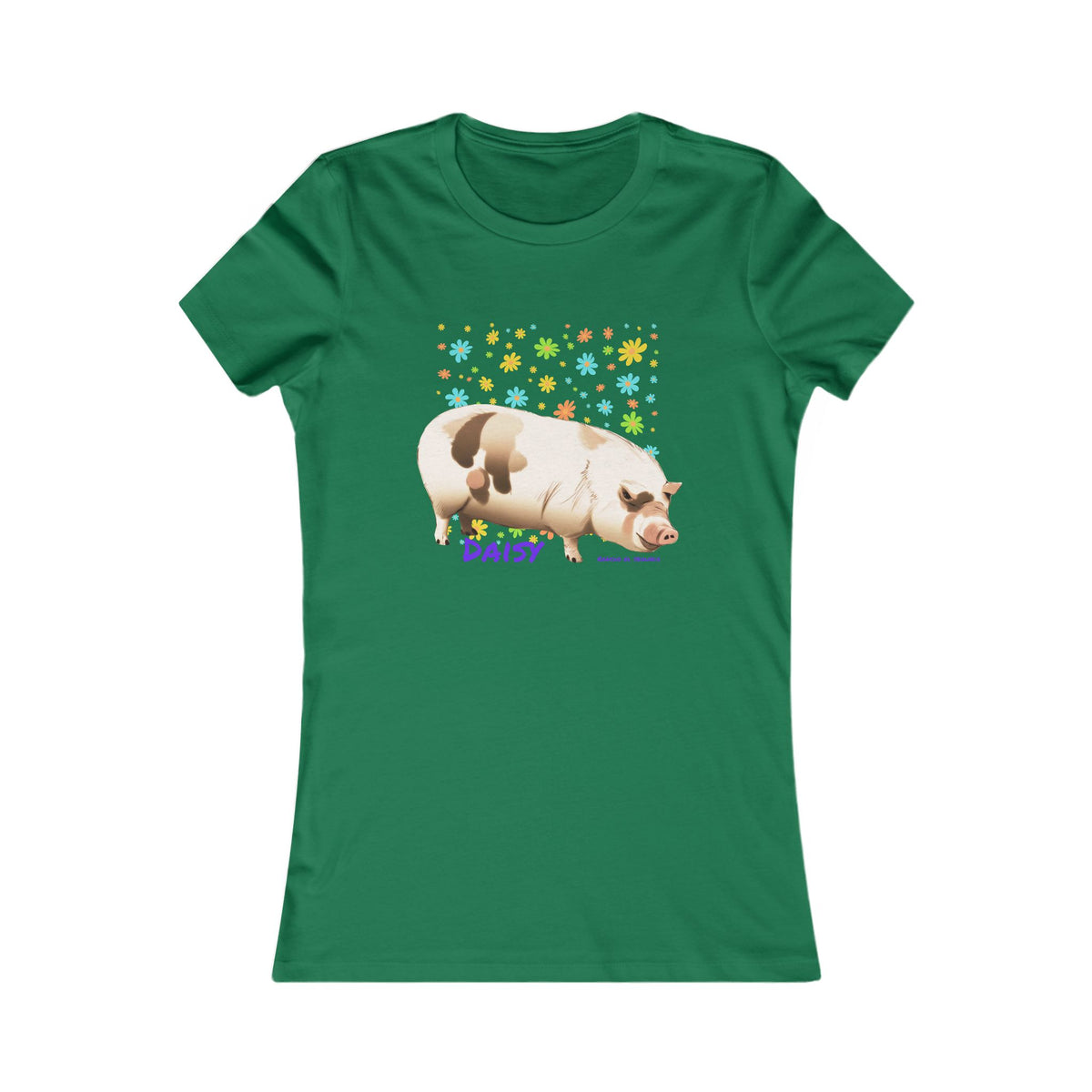 WOMENS SLIM CUT T-SHIRT - DAISY - CALI SUN