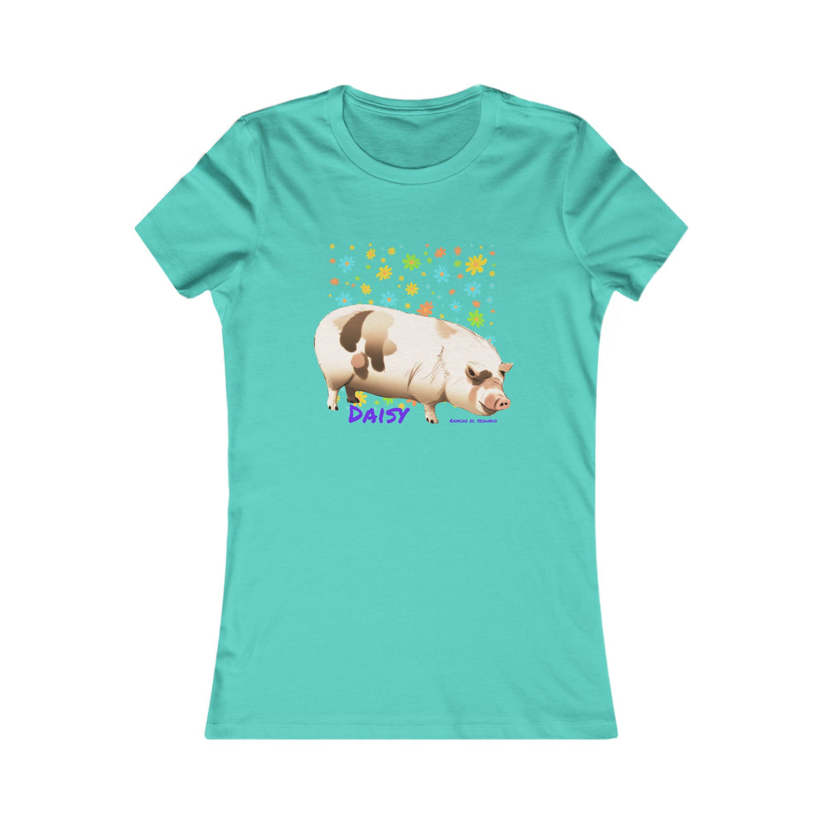 WOMENS SLIM CUT T-SHIRT - DAISY - CALI SUN