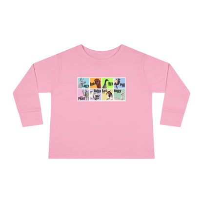 THE WHOLE GANG - LONG SLEEVE TEE - PASTEL