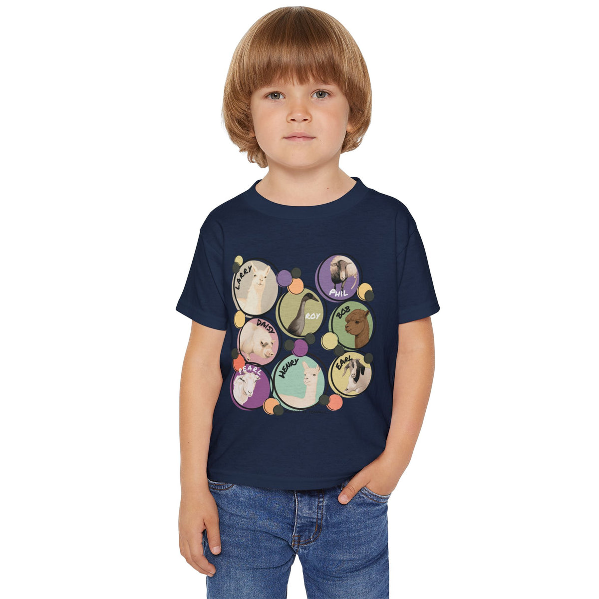 Toddler T-shirt - The Whole Gang  - Muted Colors