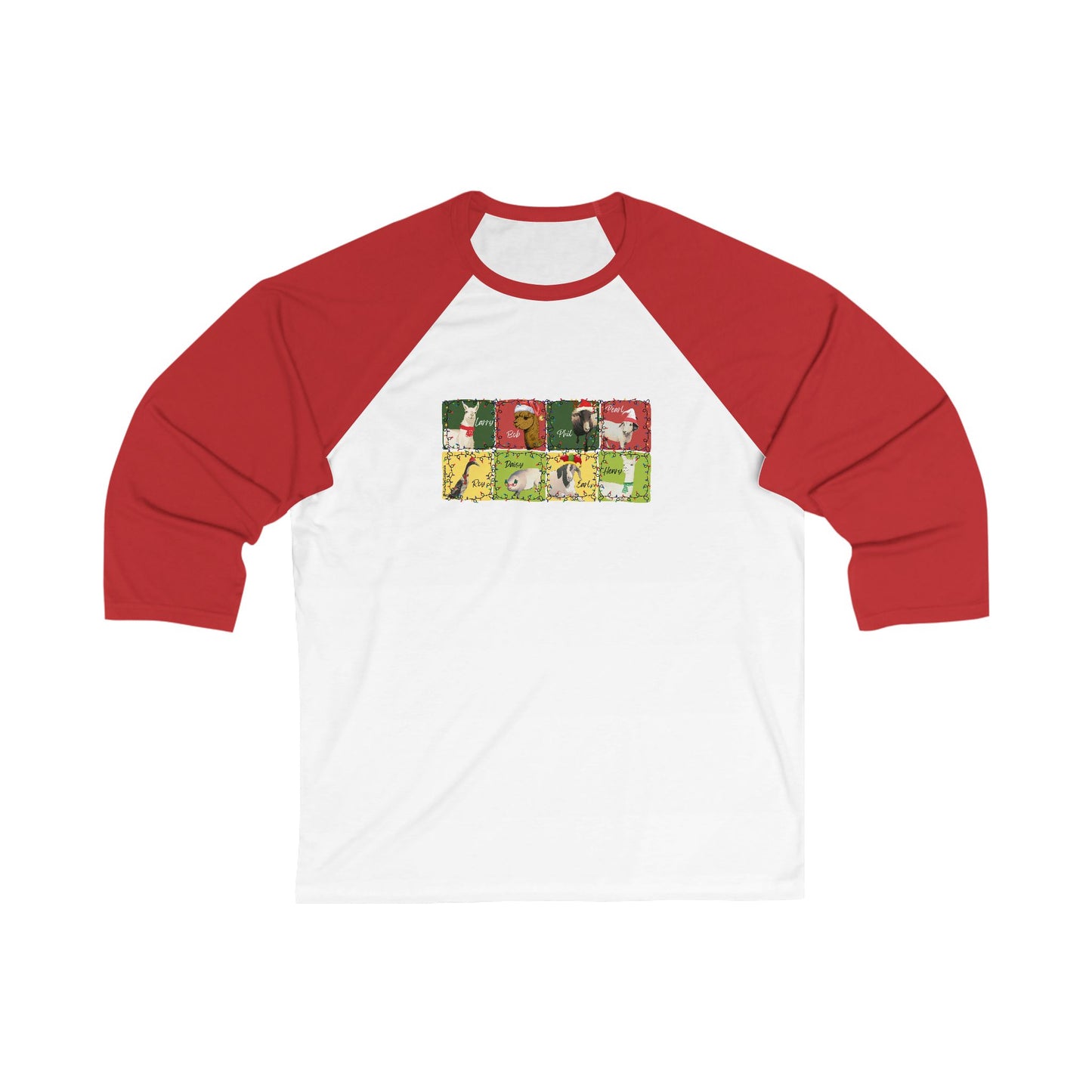 CHRISTMAS WITH THE WHOLE GANG - ADULT BASEBALL TEE