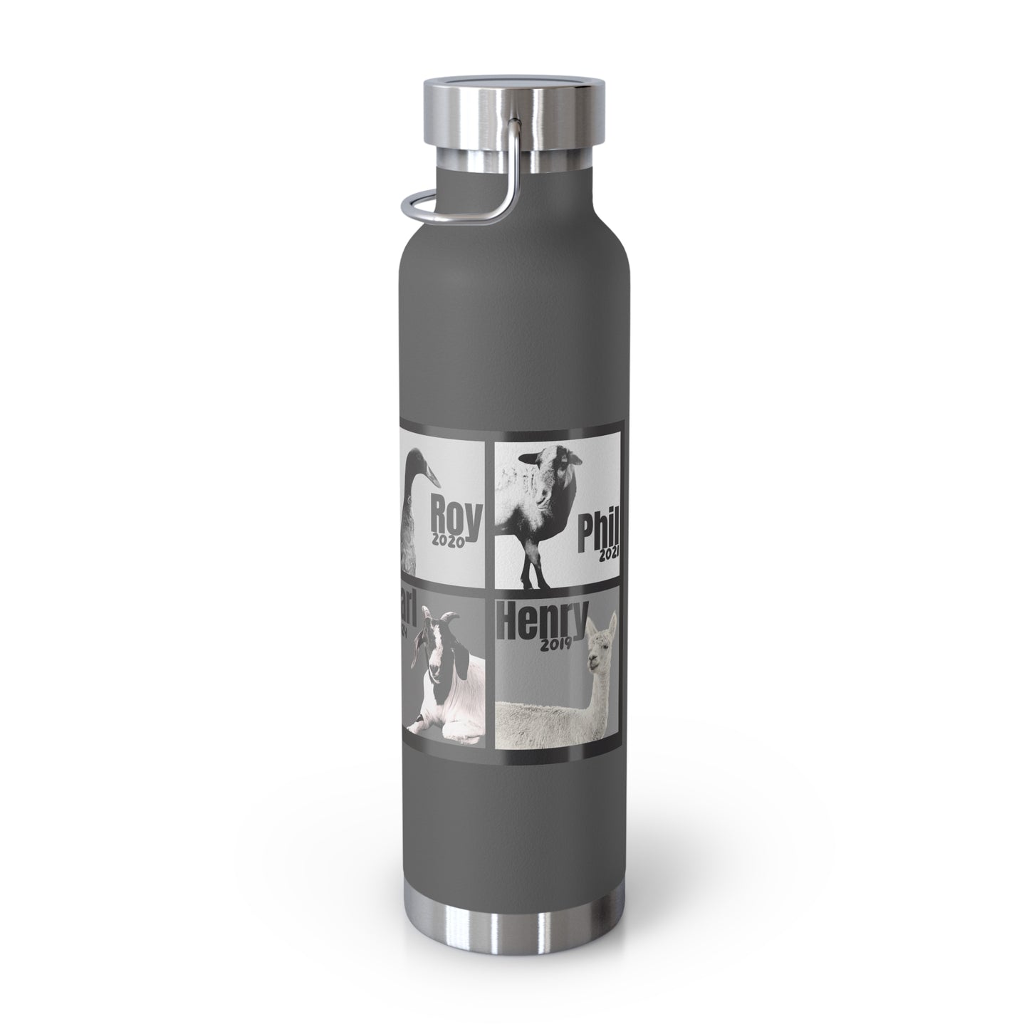 VACUUM INSULATED BOTTLE 22oz - THE WHOLE GANG - B&W