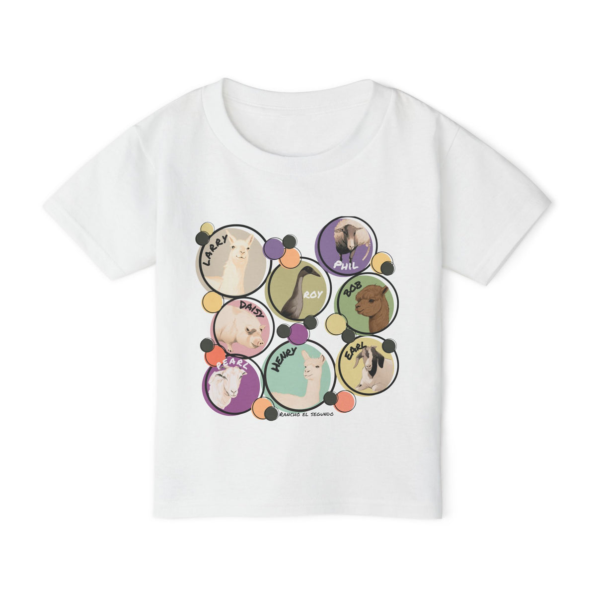 Toddler T-shirt - The Whole Gang  - Muted Colors
