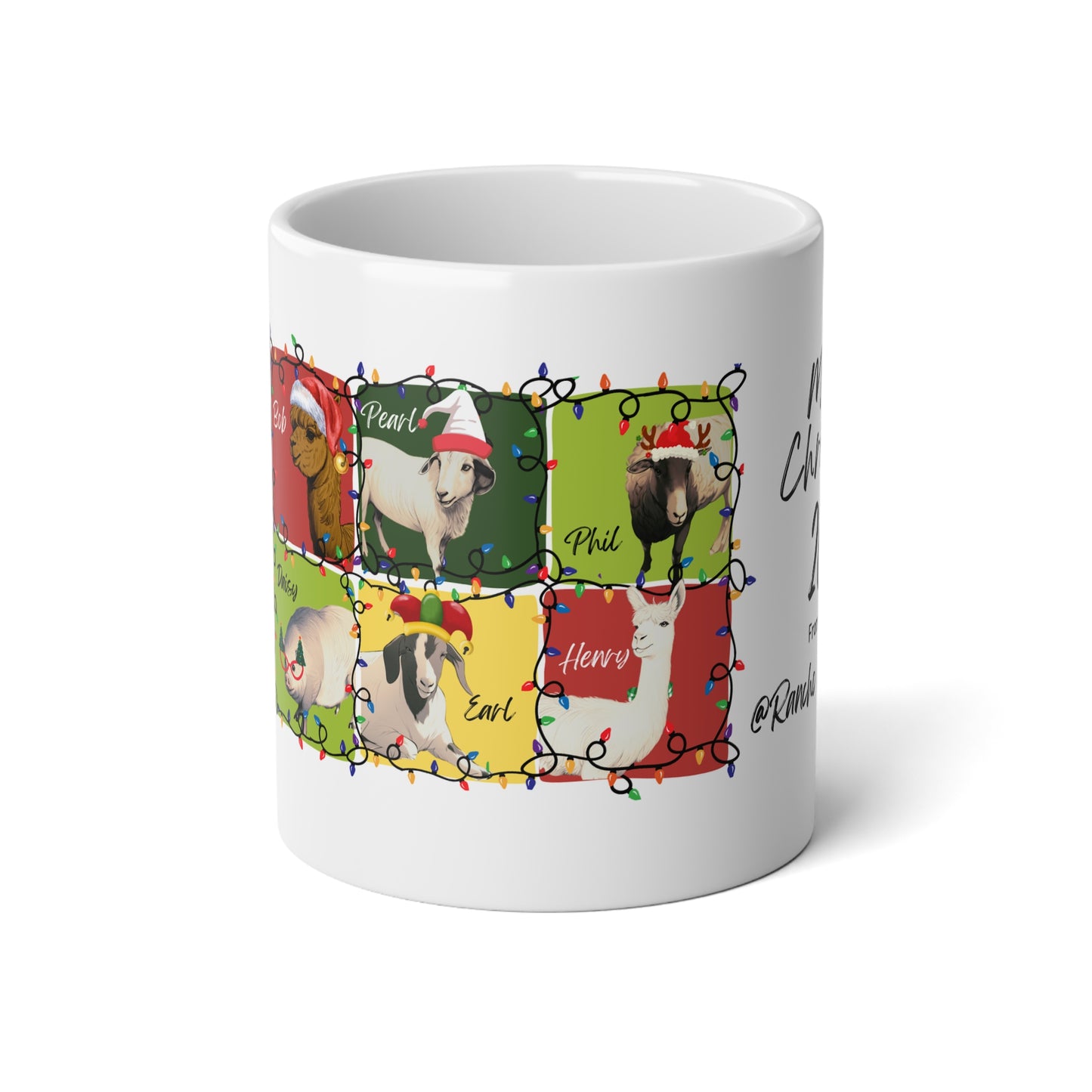 CHRISTMAS WITH THE WOLE GANG MUG - 20oz