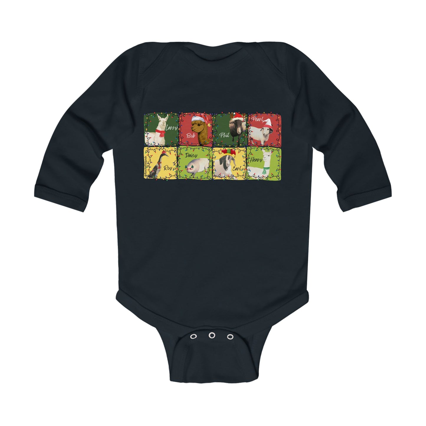 CHRISTMAS WITH THE WHOLE GANG - LONG SLEEVE ONESIE