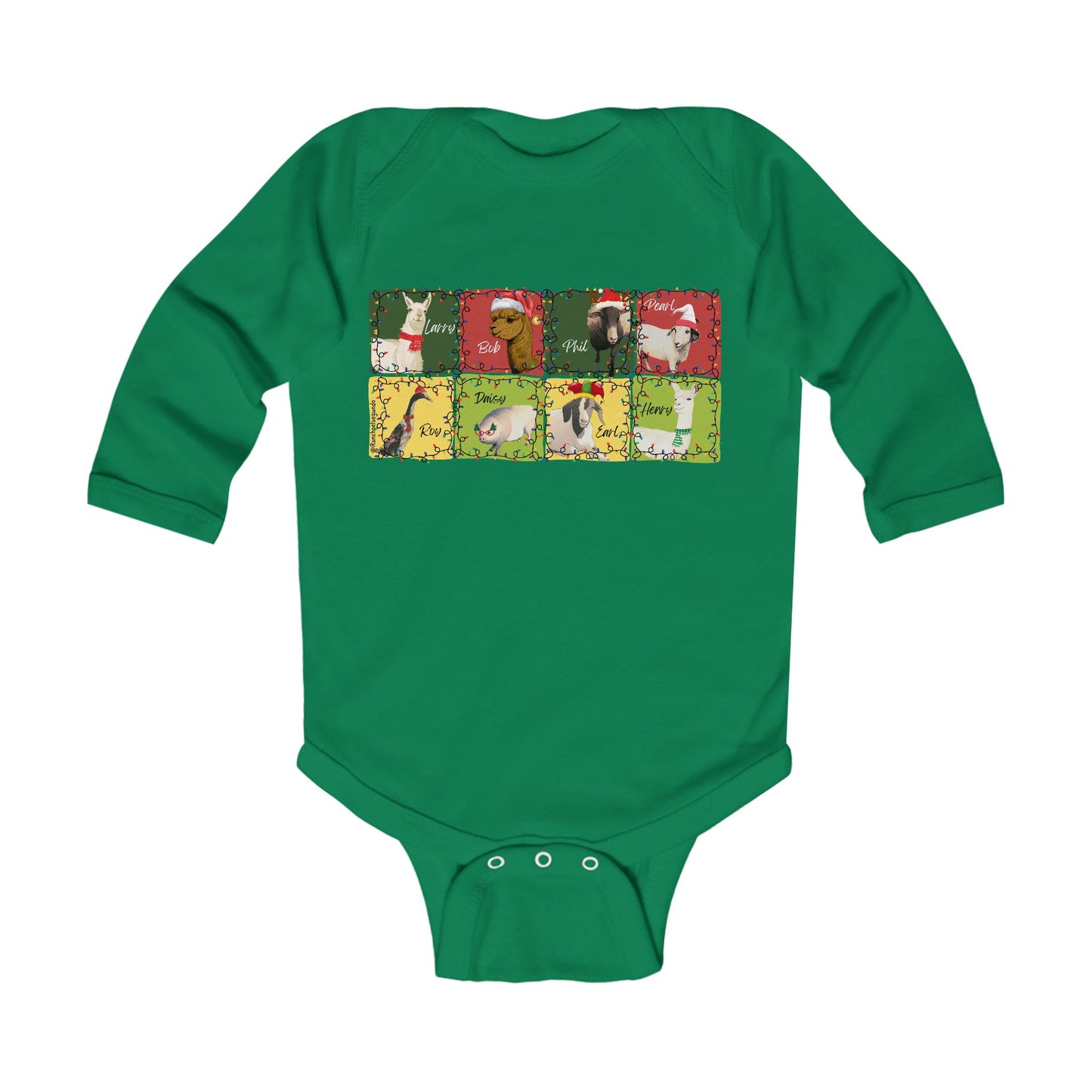 CHRISTMAS WITH THE WHOLE GANG - LONG SLEEVE ONESIE