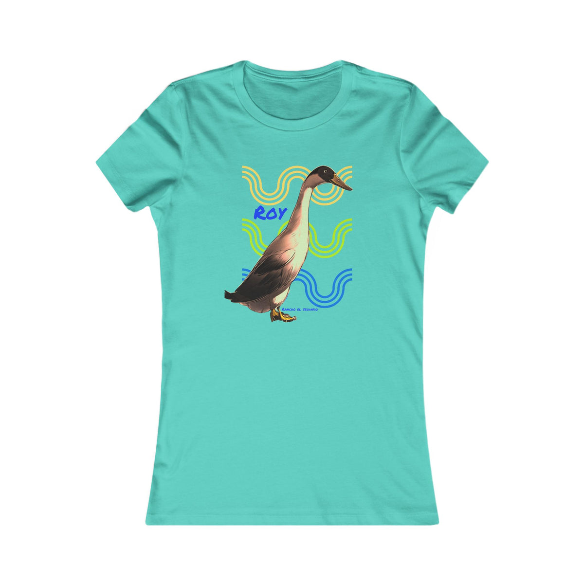 WOMENS SLIM CUT T-SHIRT - ROY - CALI SUN