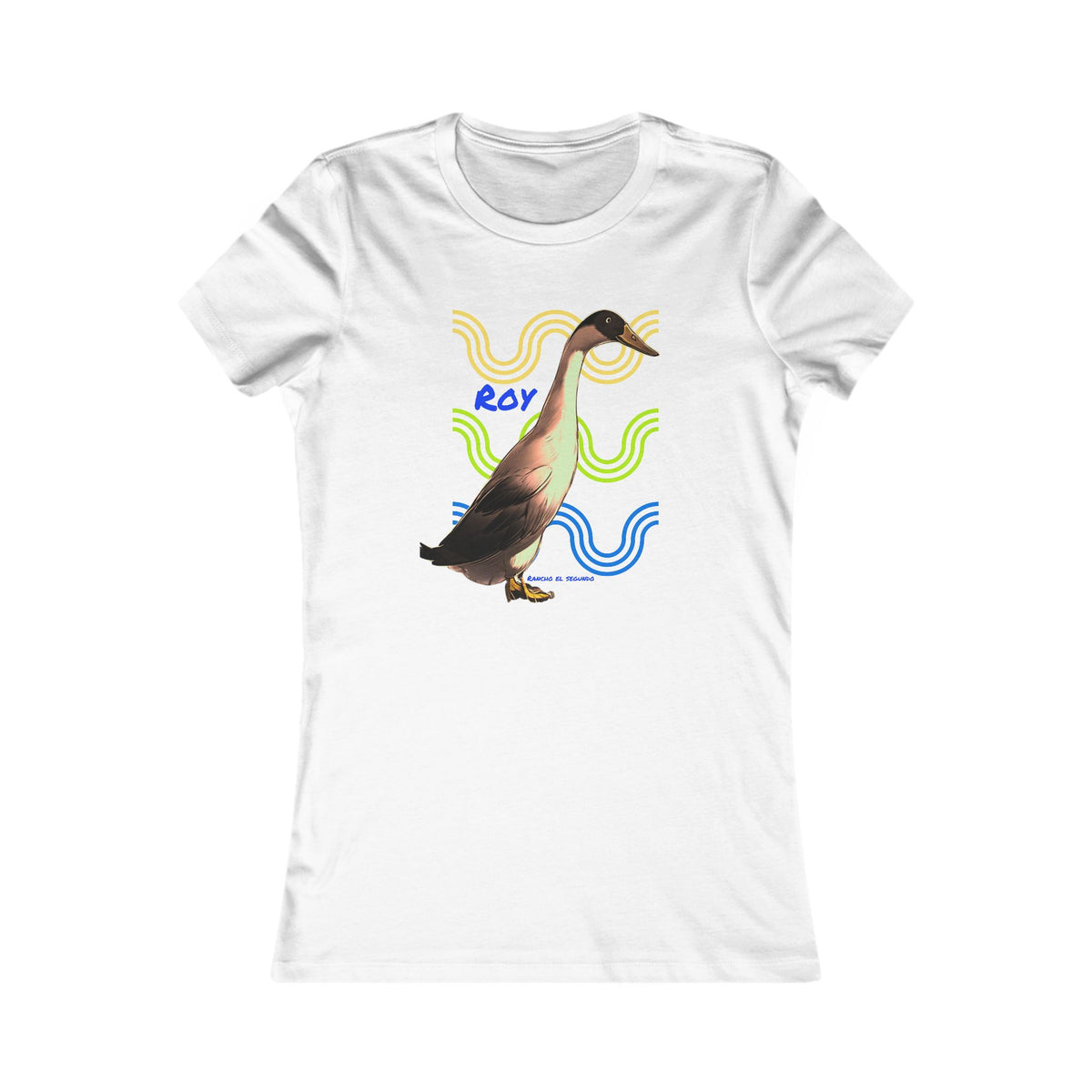 WOMENS SLIM CUT T-SHIRT - ROY - CALI SUN