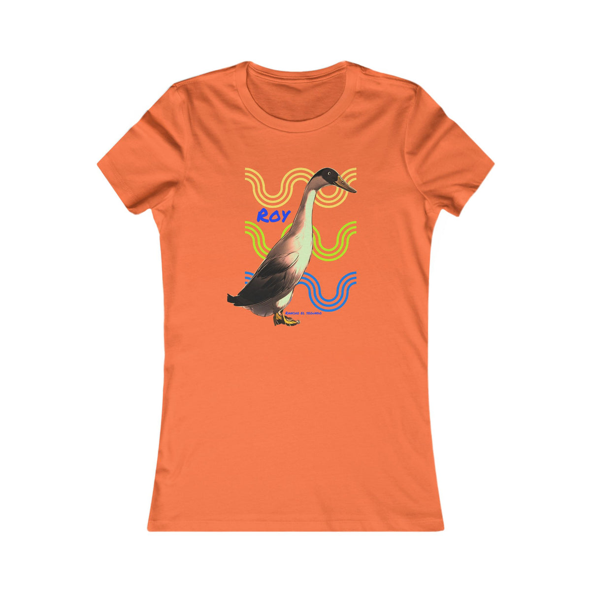 WOMENS SLIM CUT T-SHIRT - ROY - CALI SUN