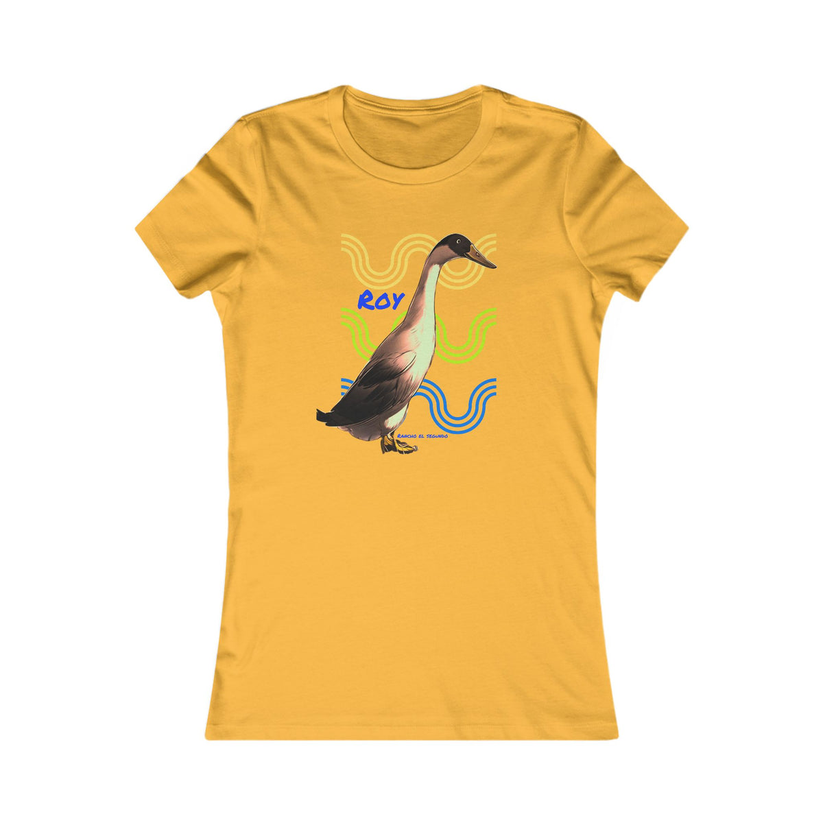 WOMENS SLIM CUT T-SHIRT - ROY - CALI SUN