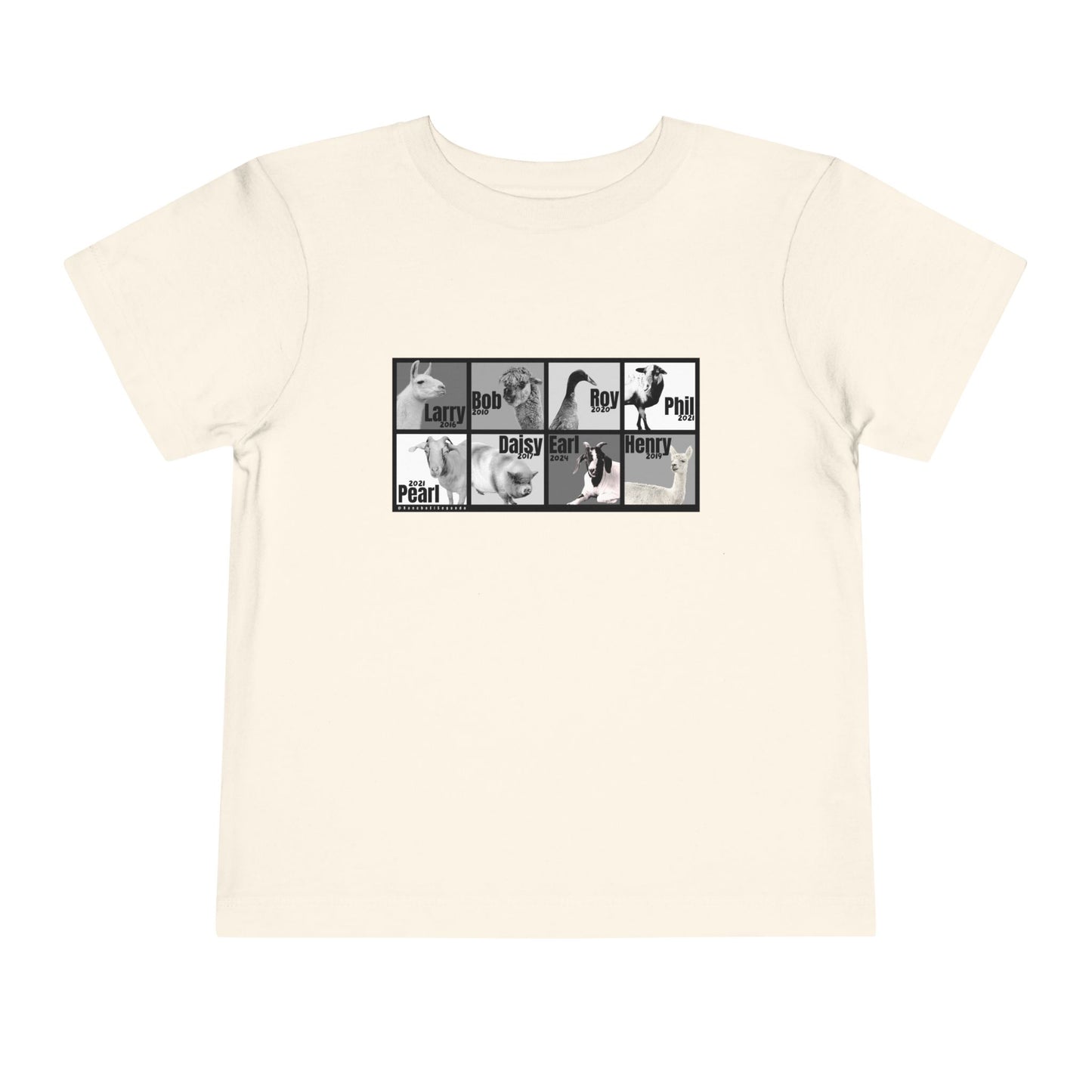 THE WHOLE GANG - TODDLER TEE -  BLACK & WHITE