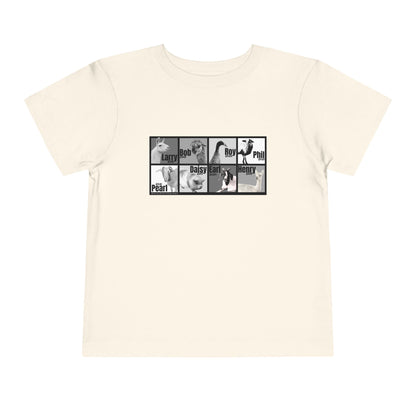 THE WHOLE GANG - TODDLER TEE -  BLACK & WHITE