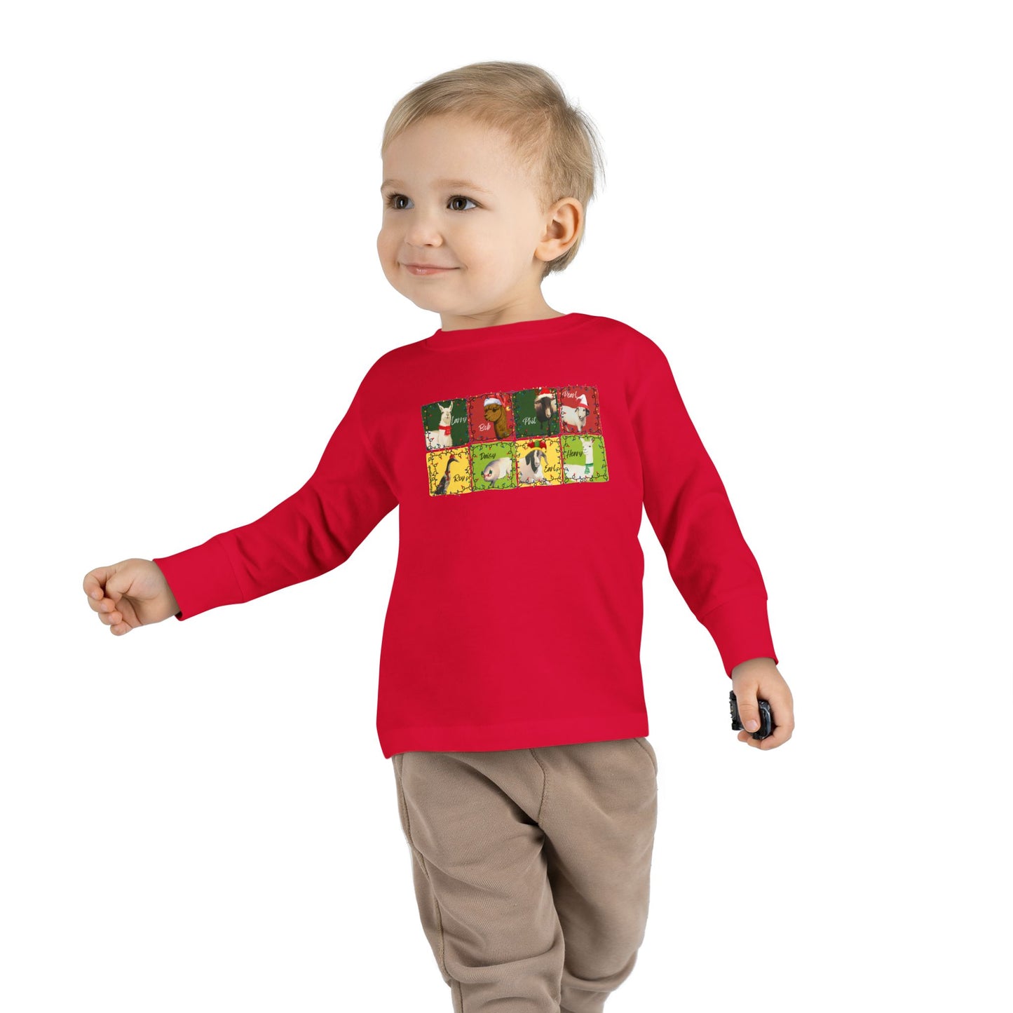 CHRISTMAS WITH THE WHOLE GANG - TODDLER LONG SLEEVE TEE