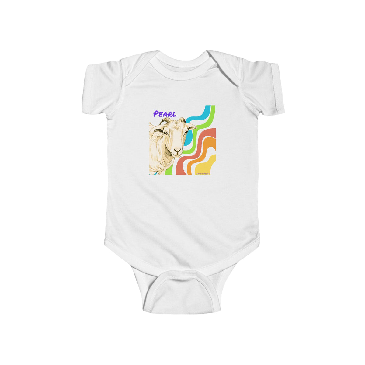 INFANT ONESIE - PEARL - CALI SUN
