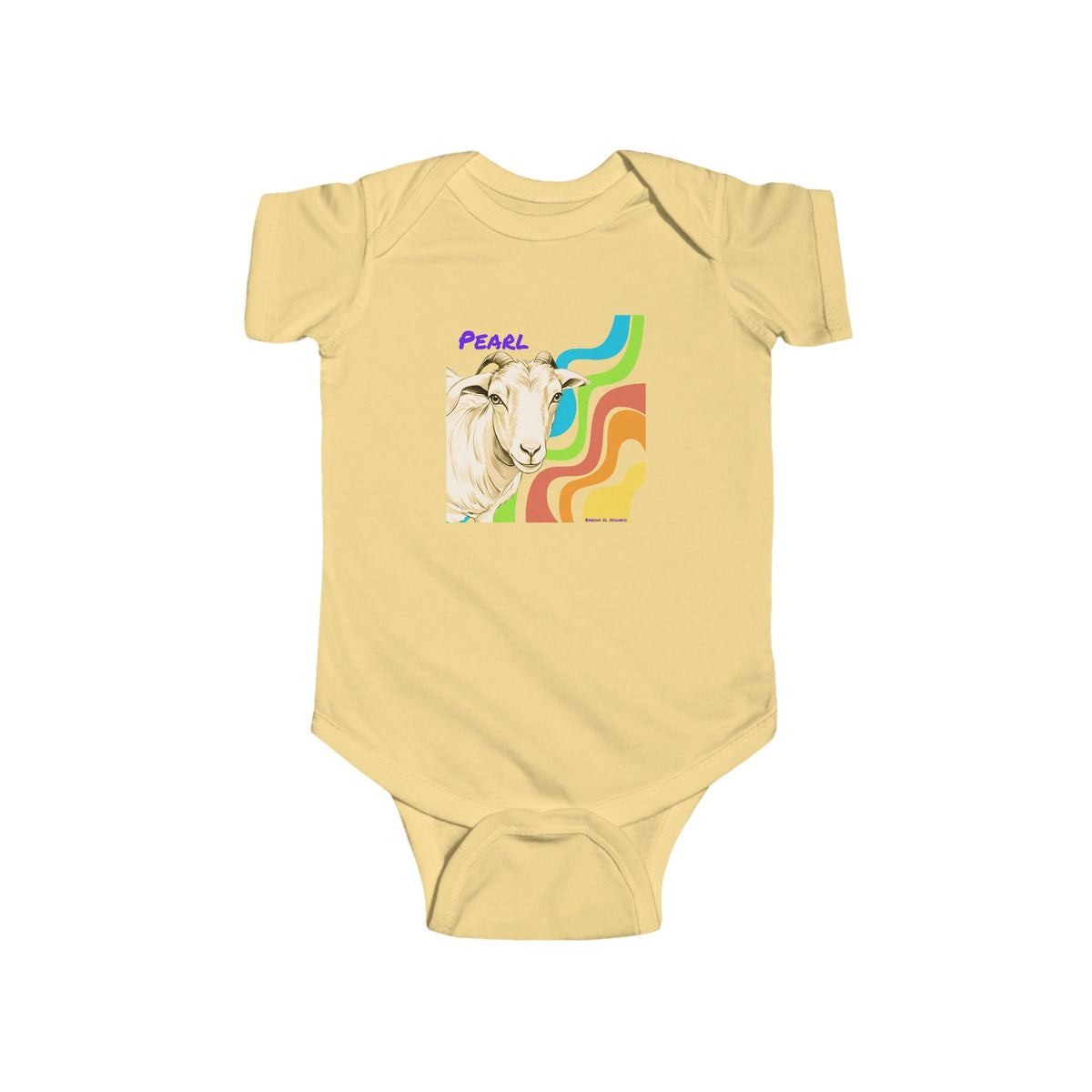 INFANT ONESIE - PEARL - CALI SUN